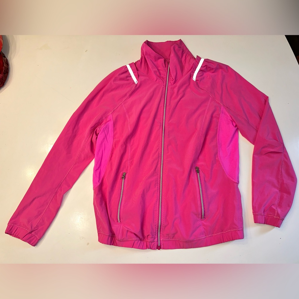 lululemon athletica Vibrant Pink Light Jacket Size 4 - Picture 2 of 7